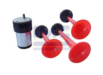 Bocina de Aire Roja 3 Piezas 12 Volts Universal Varios, main-img, Importadoraims