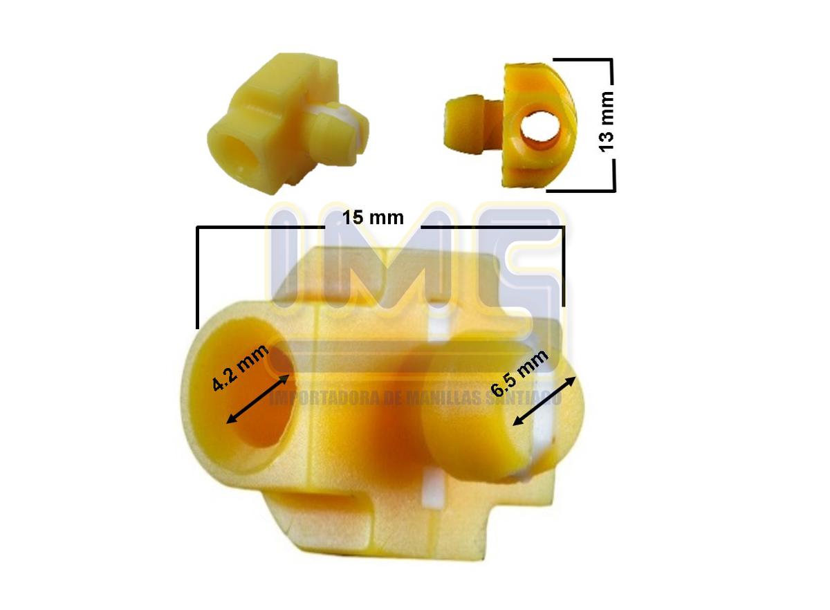 Seguro Varilla Chapa Puerta Plastico Amarillo ( Compra Minima 25/u) Nissan D21 img-3, Importadoraims