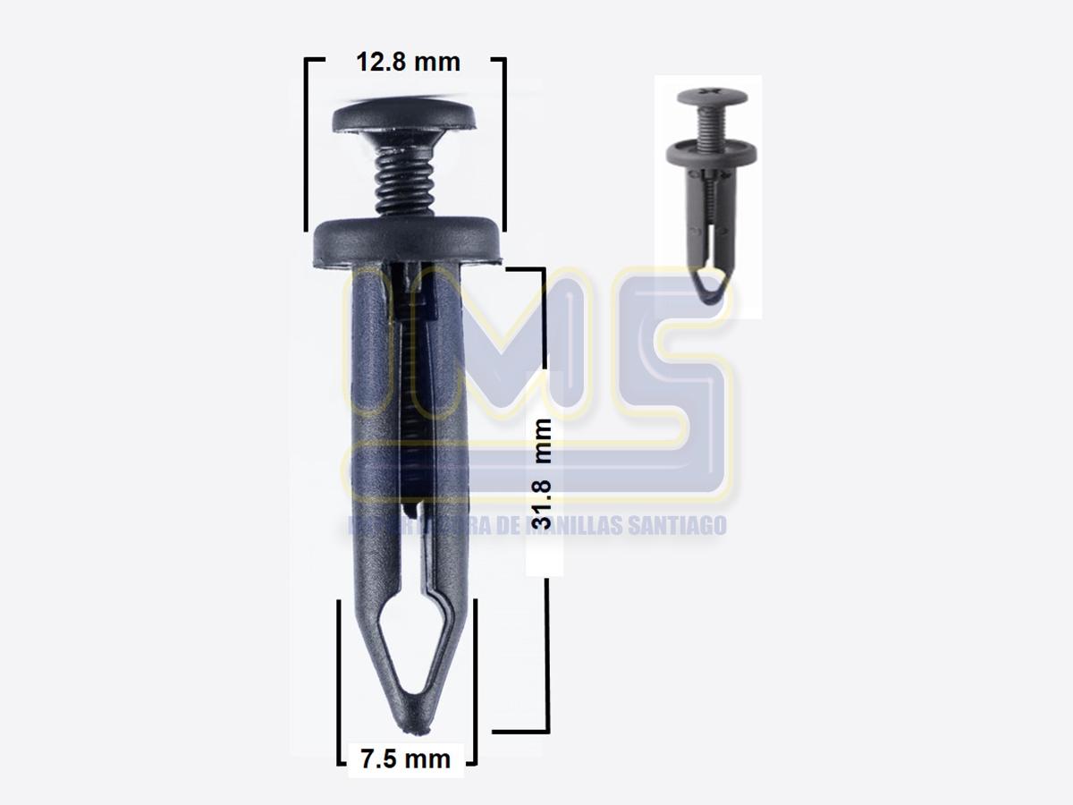 Broche  Guardafango Plastico Negro (compra Minima 25/u) Universal Varios img-2, Importadoraims